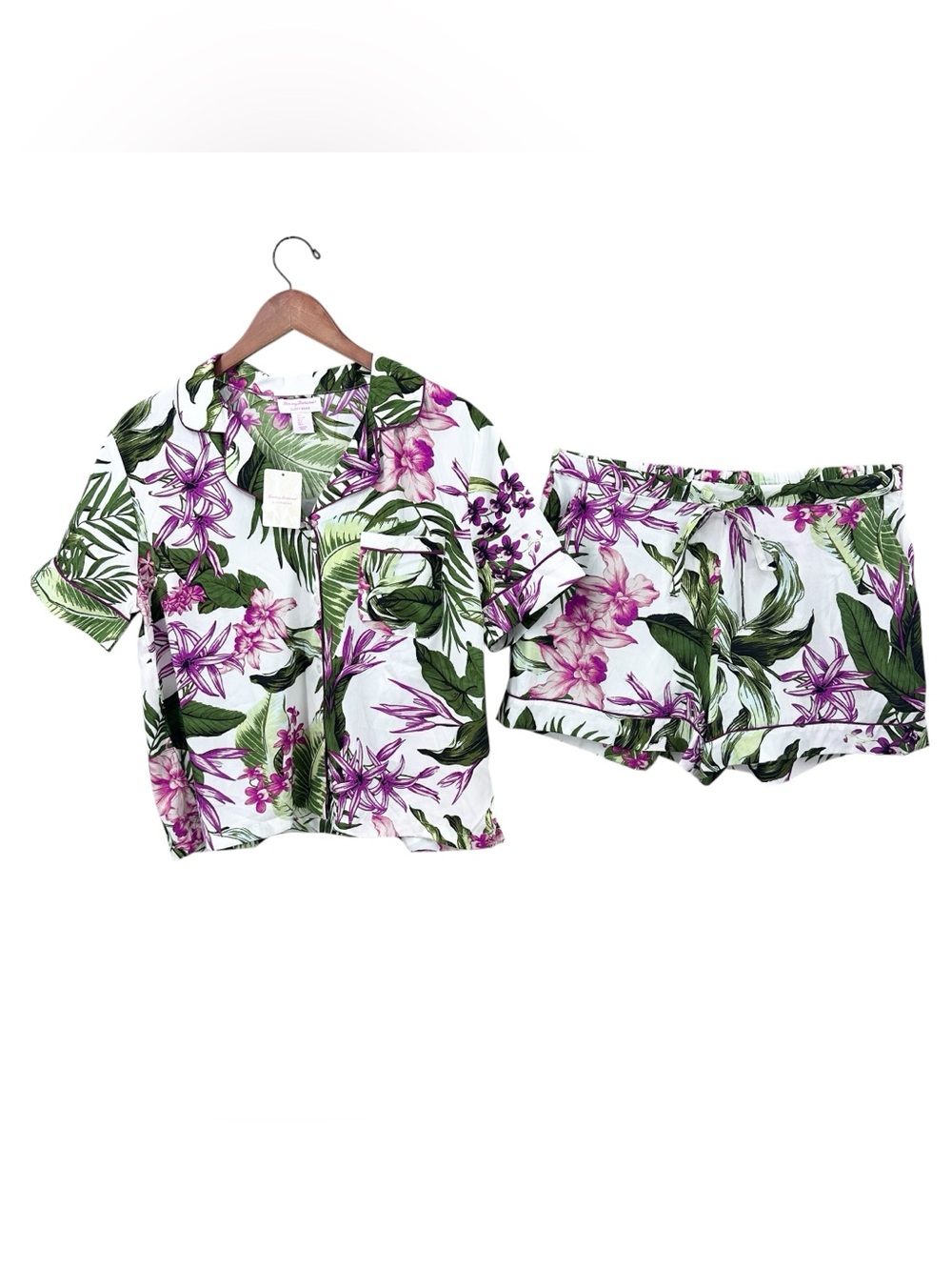 New TOMMY BAHAMA Pajama Set Sleepwear Pants Shirt Tropical